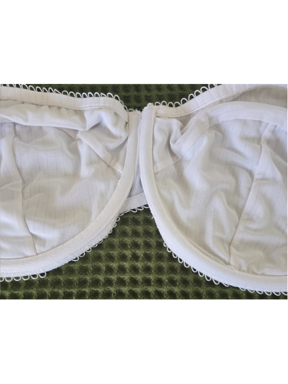 Skims pointelle cotton blend balconette bra size 40G - Picture 5 of 6
